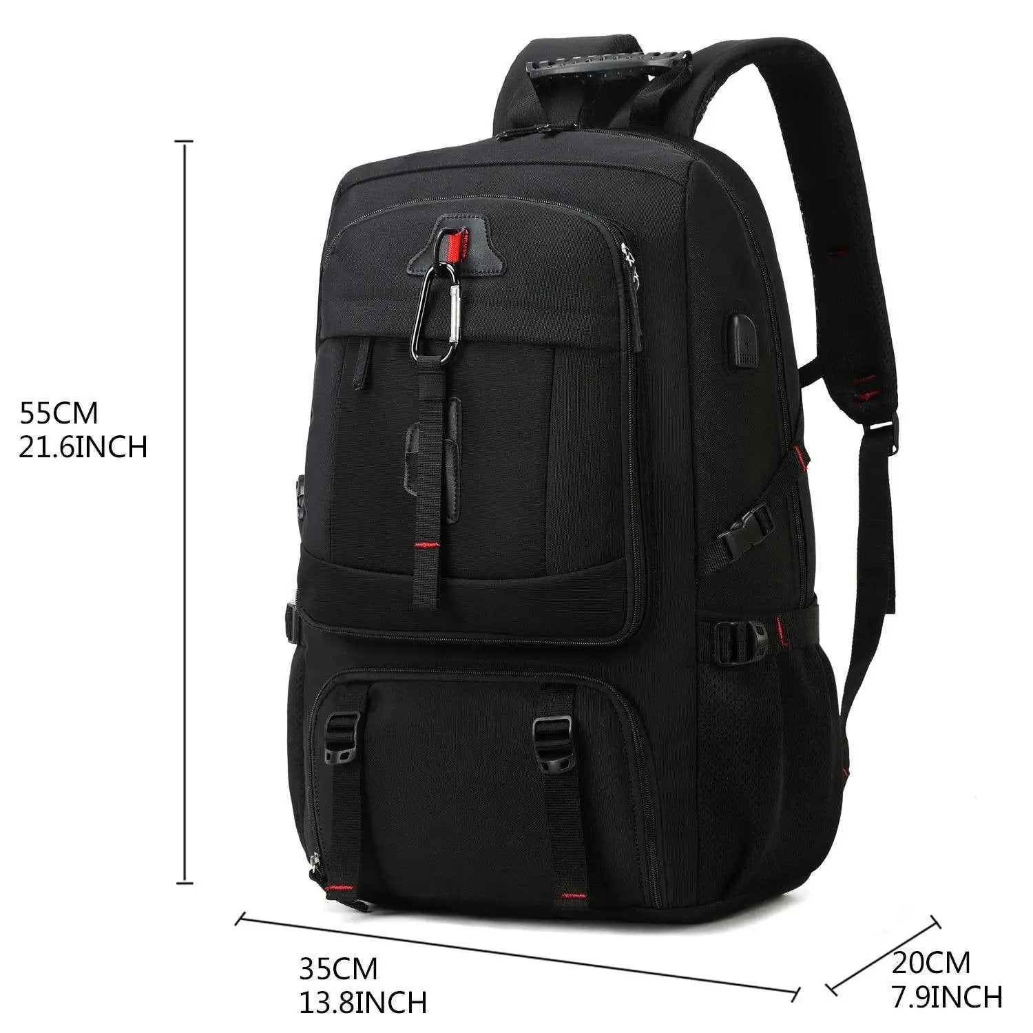 50L Waterproof Outdoor Backpack With Shoe Compartment