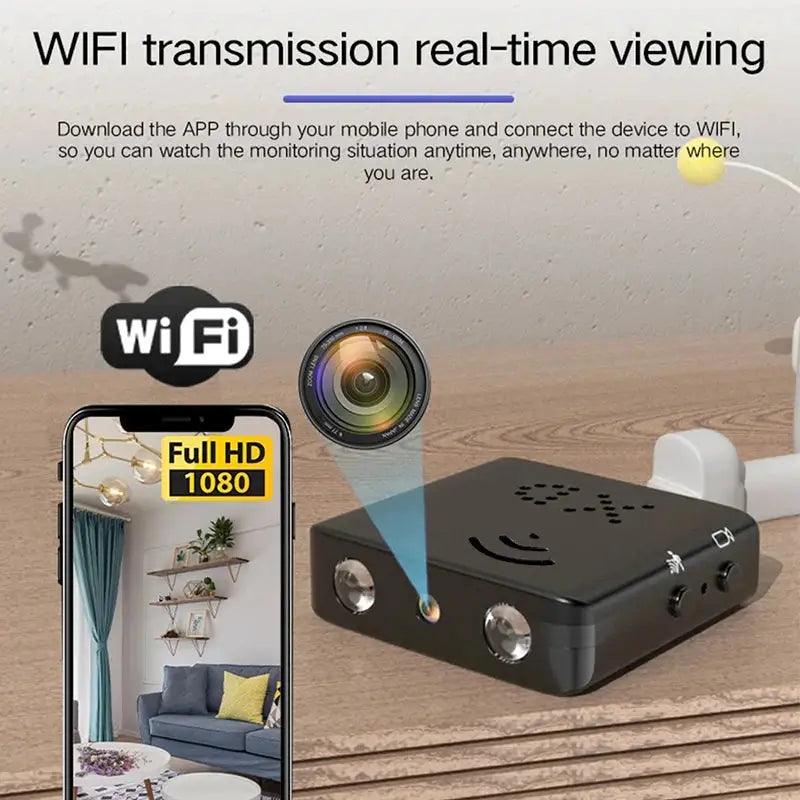 WiFi XD Smart Wireless Camcorder HD 1080P Mini Camera Ip Smallest Mini Camcorder Sport Micro Camera Suport Max 256GB TF Card