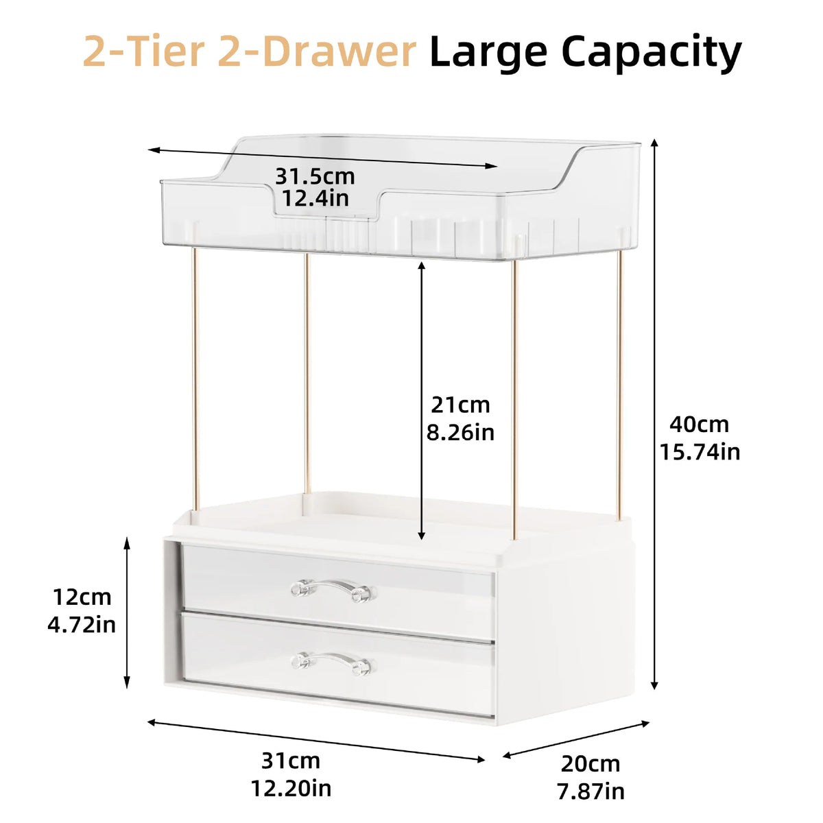 Desktop Cosmetics Storage Organizer Box