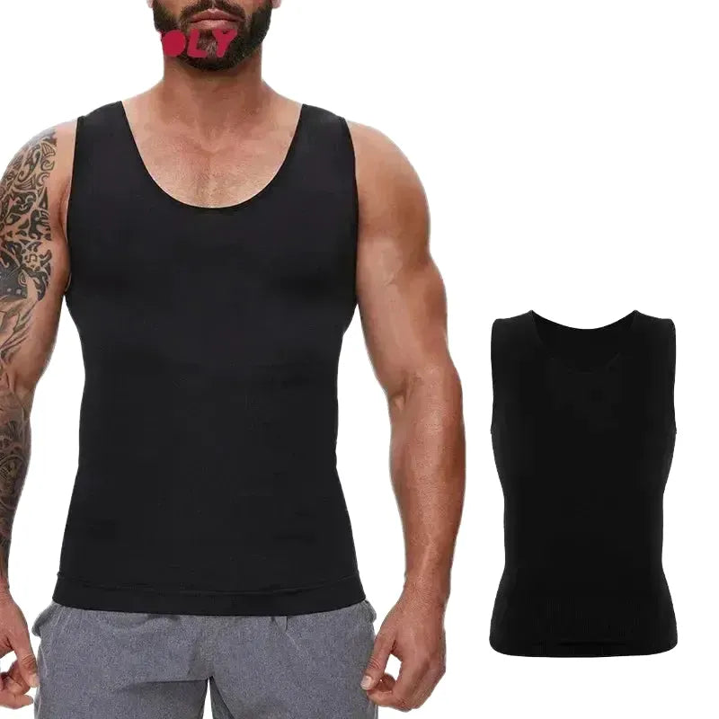 Tummy Control Compression Shirt for Men — product view 1