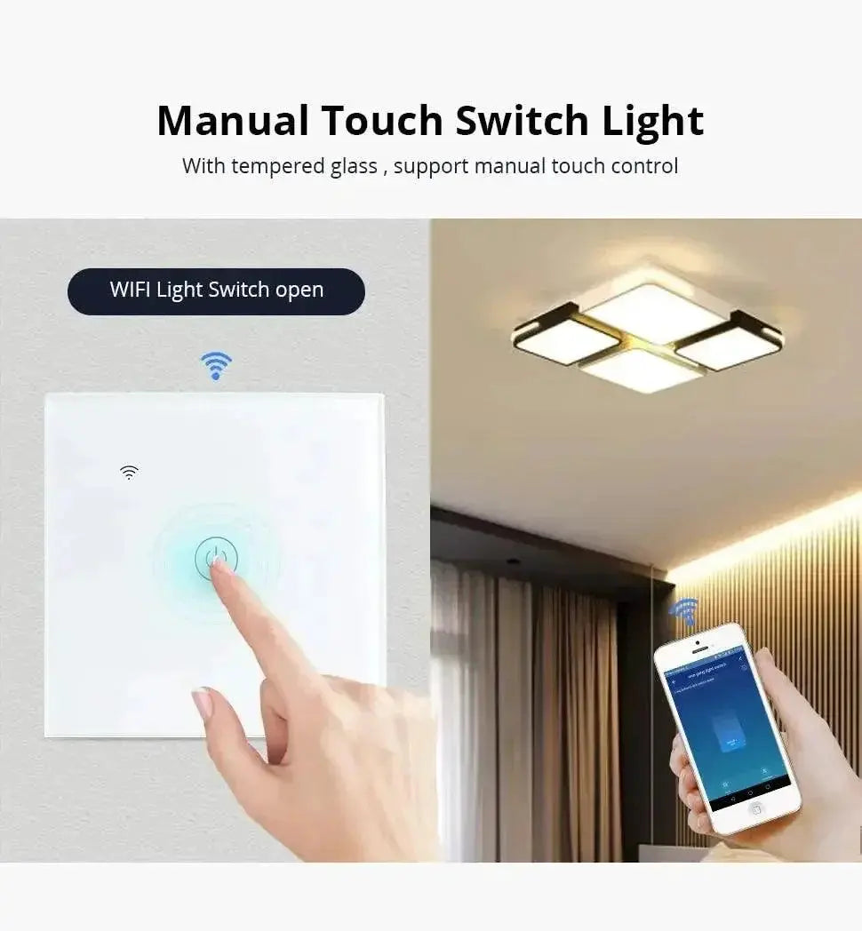 Tuya WiFi Smart Switch Voice Control Remote Access Alexa