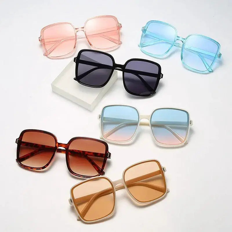 Vintage Inspired Big Square Frame Sunglasses for Women