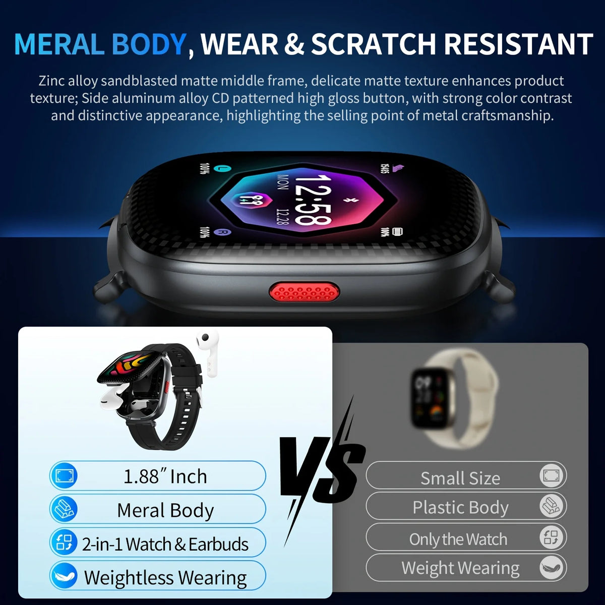 Smartwatch Built-in Headphones Inch