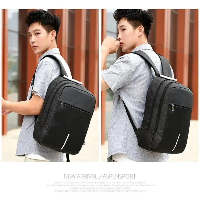 Mens Waterproof Backpack With Charging Port For Business