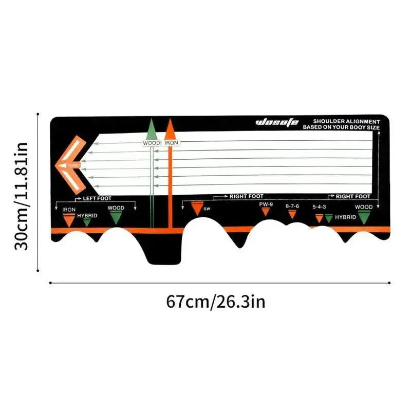 Golf Swing Standing Mat Portable Practice Trainer Pad