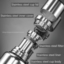 Stainless Steel Thermos With Temperature Display Large Capacity Keeps Drinks Hot