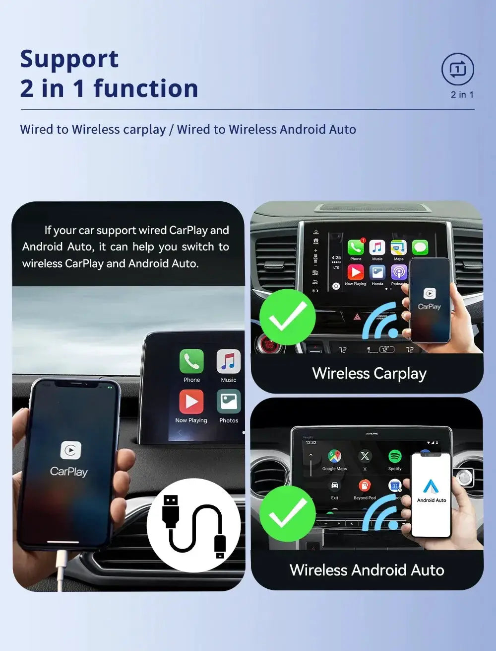 Seamless Wireless CarPlay Box for Cars — product view 13