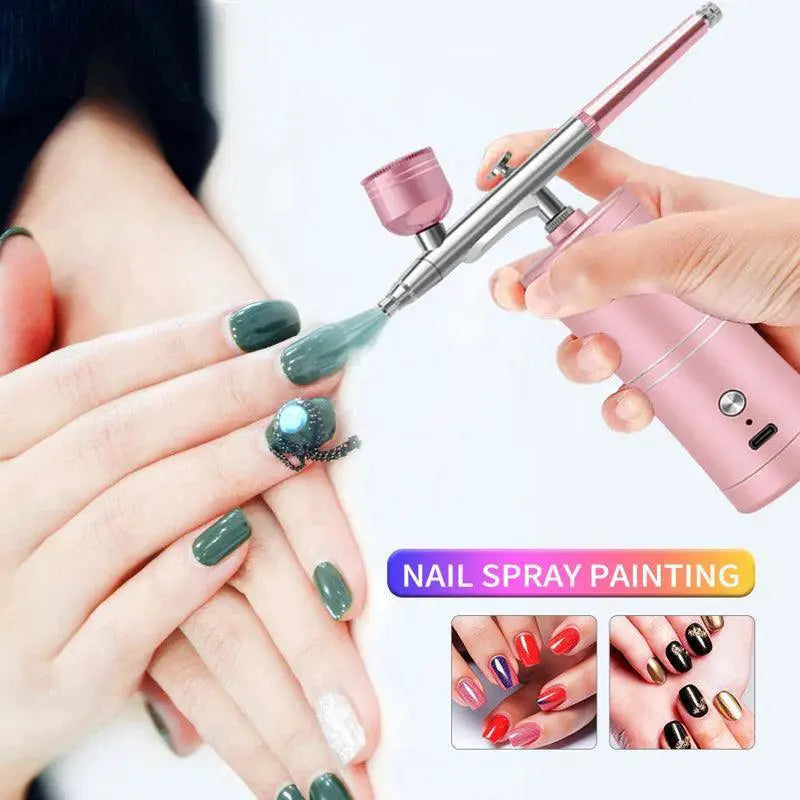 Portable Wireless Airbrush Kit Professional Spray Gun Set