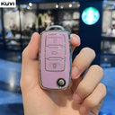 Car Key Case: Tpu Leather Full Cover For VW Models Accessory