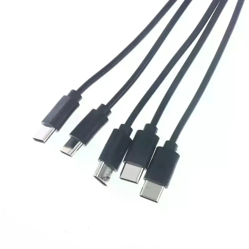 20cm USB To Type-c Splitter Adapter Cable 2/3/4/5 Port USB C Splitter Cable USB To Type C Multiple Charging Cable