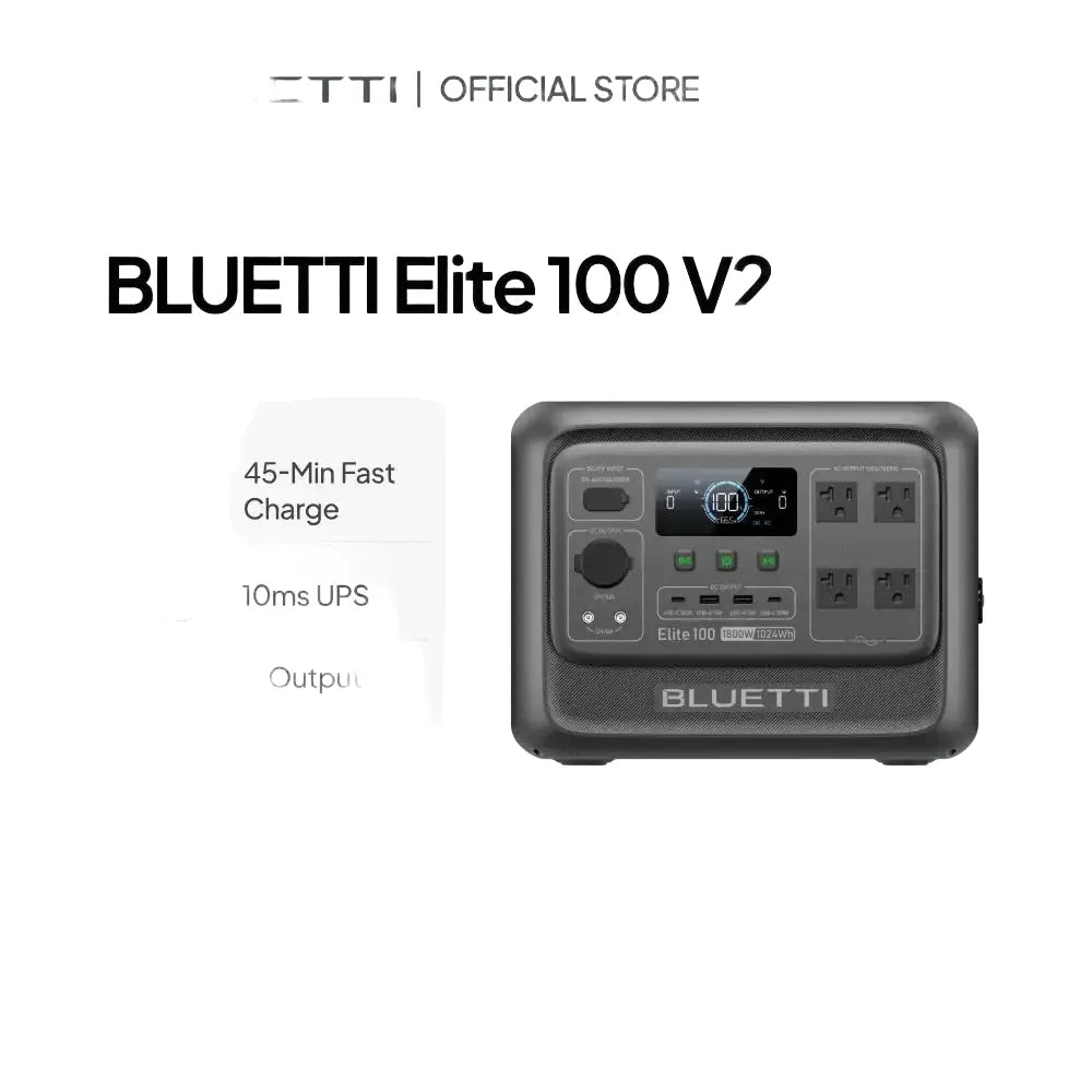BLUETTI Elite Portable Power Station Battery Solar Power — product view 1