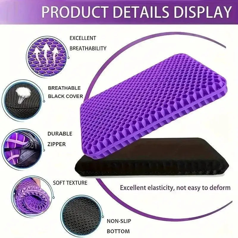 Breathable Honeycomb Memory Foam Seat Cushion For Office Use