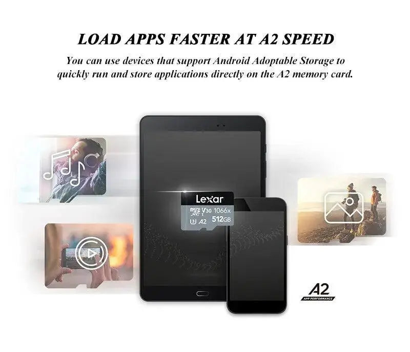 Lexar 512GB High Speed Micro SD Card Storage for Cameras