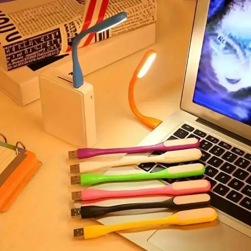 5 Pack Mini USB LED Reading Lamps Random Color Book Lamps