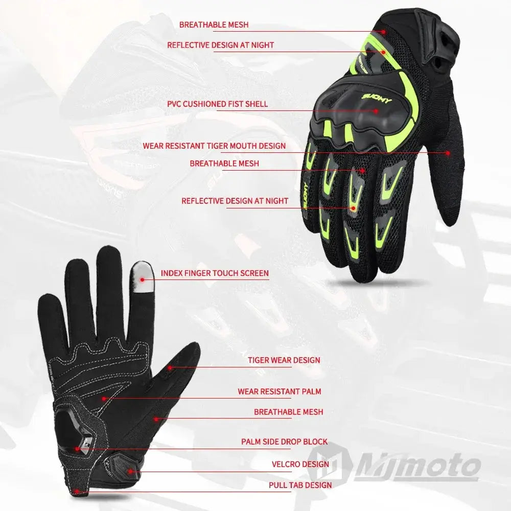 Suomy Summer Mesh Breathable Motorcycle Gloves Unisex