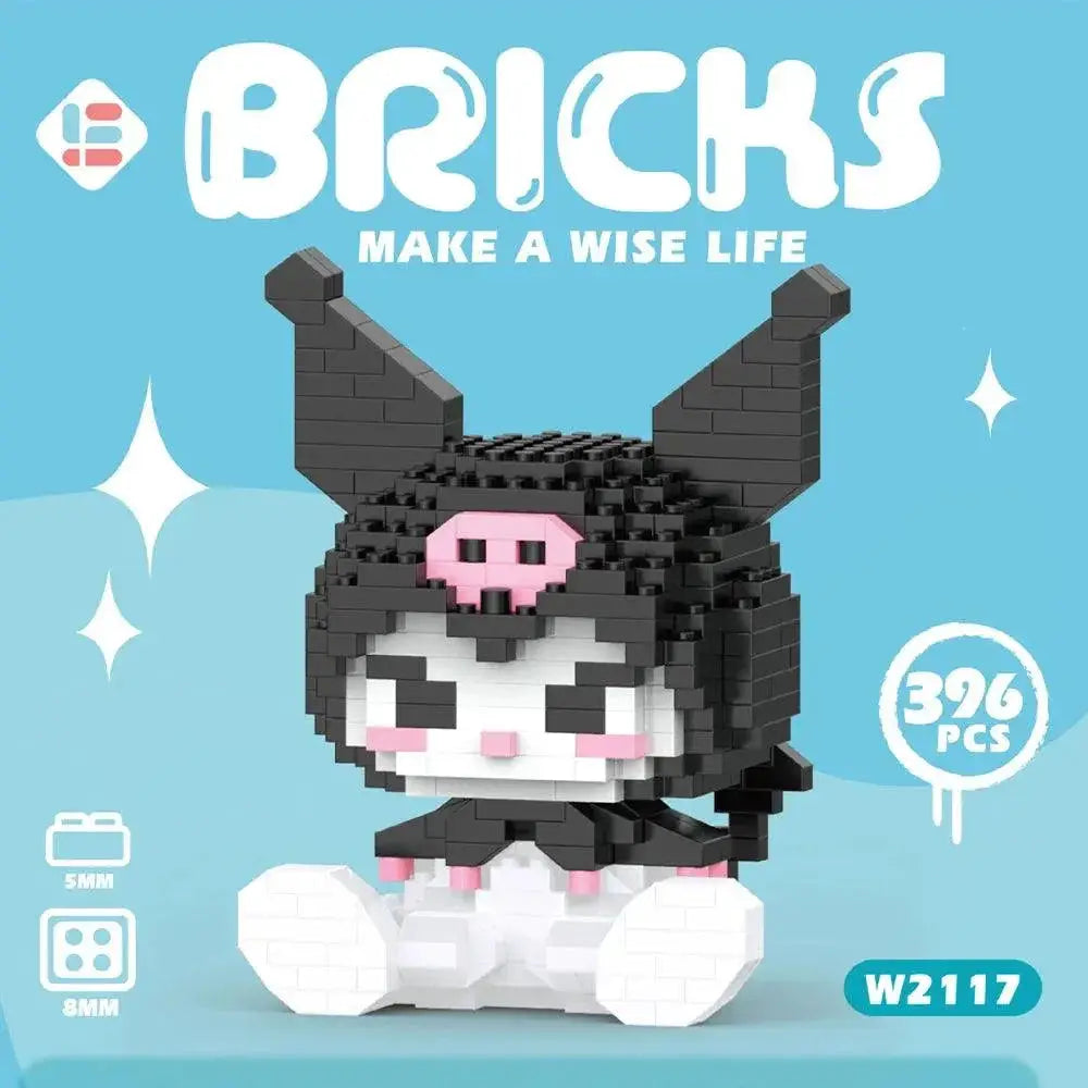 Hello Kitty Building Block Anime Figure Puzzle Ornament Gift