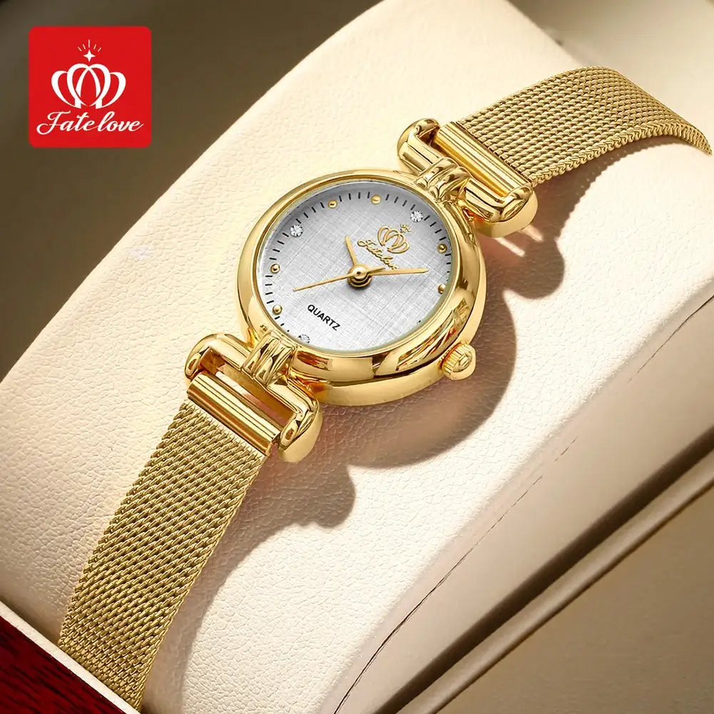 FATELOVE 905 Womens Watch Original Elegant Fashion Small Quartz Watch For Ladies Waterproof Luminous With Box Reloj Mujer