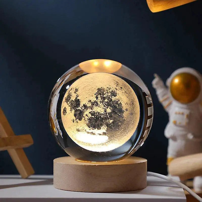 Moon Light Crystal Ball Galaxy Night Light Decor — product view 15