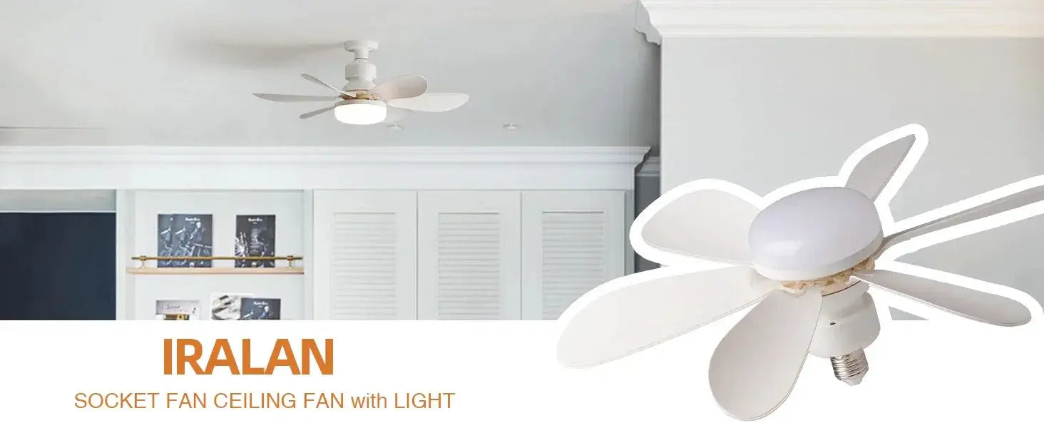 LED 30W Ceiling Fan Light E27 With Remote Control Dimming - OurLum.com