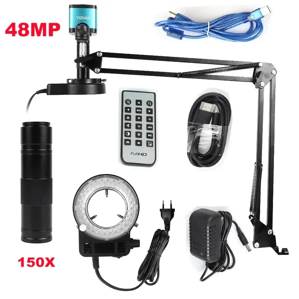 Foldable 48MP 4K 1080P HDMI USB Digital Video Microscope