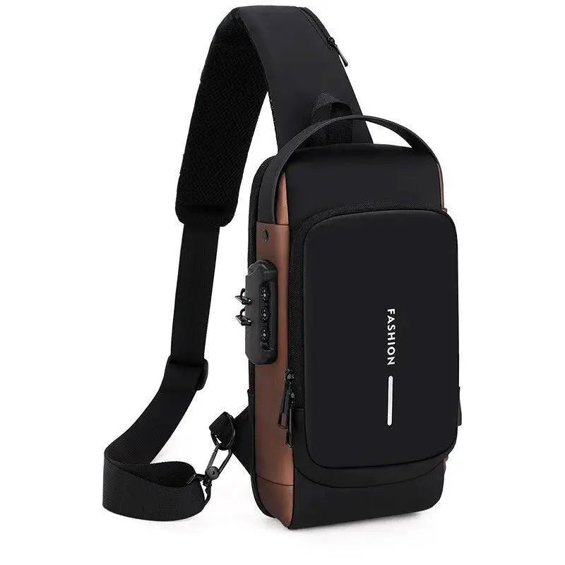 Secure Travel Crossbody Pack Versatile Mens Shoulder Bag