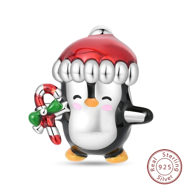 Sterling Silver Christmas Charm Santa