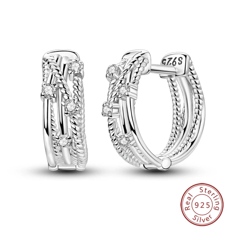 Charm Double Hoop Earrings