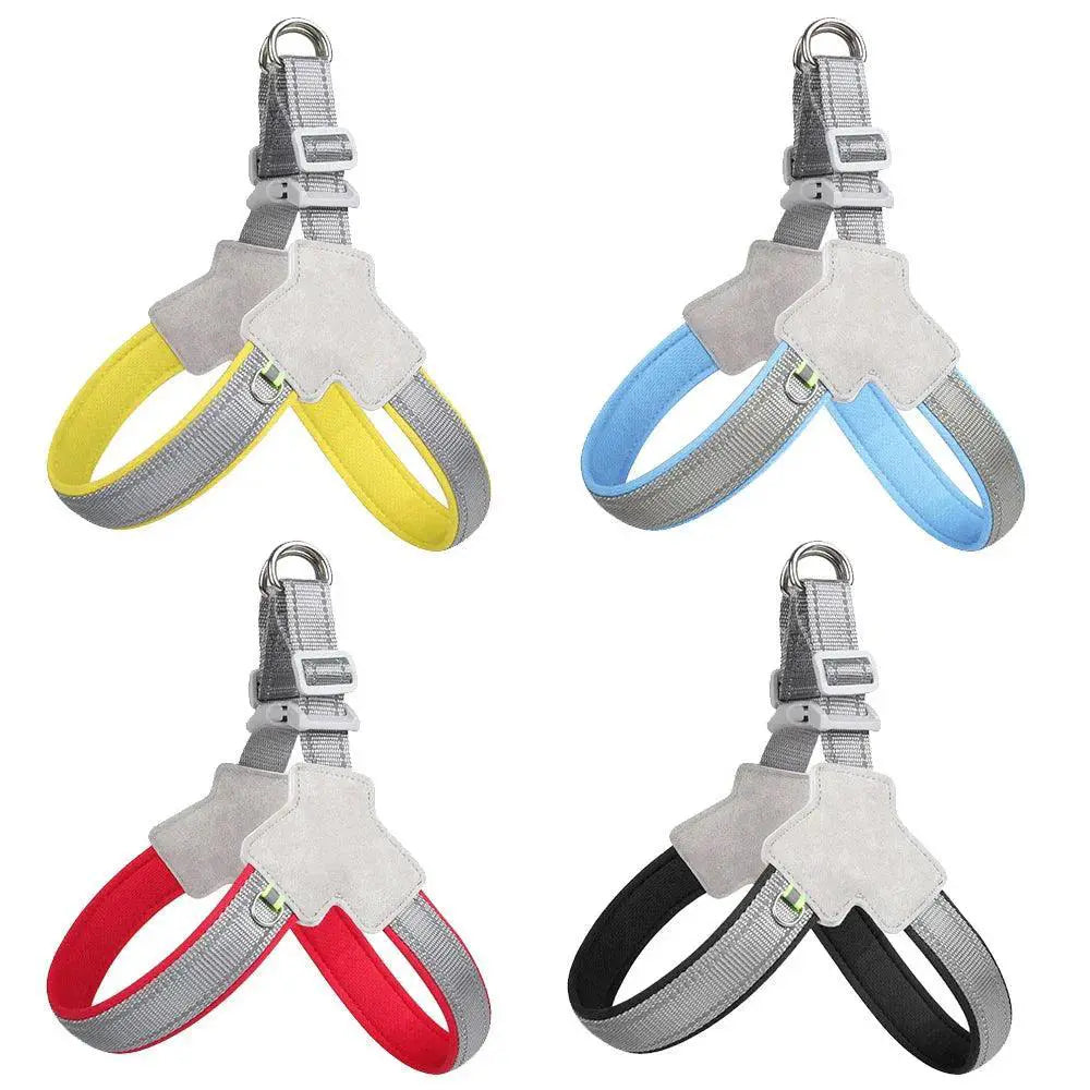 Reflective Dog Harness Adjustable Durable Breathable Mesh