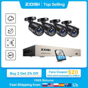 ZOSI Outdoor Surveillance Kit Crystal Clear Day/Night Vision