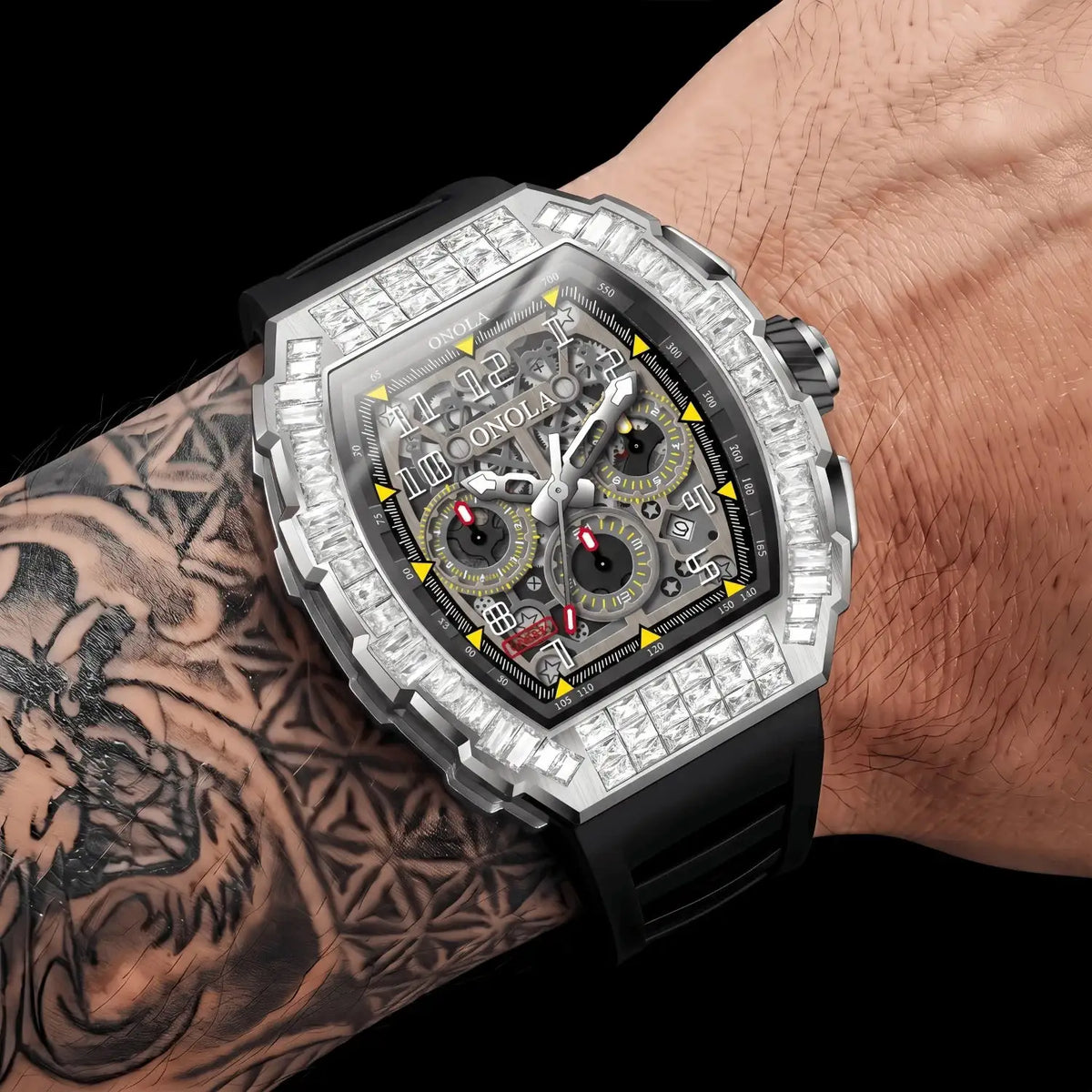 Onola Men Automatic Tonneau Watch — product image 2