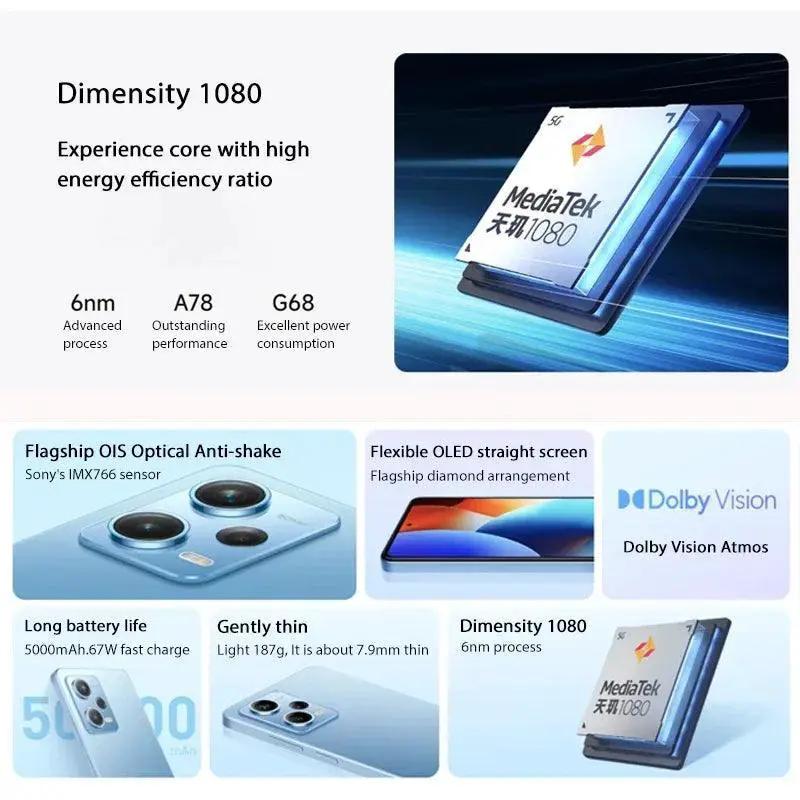 Redmi Note 12 Pro 5G Dimensity 1080 OLED 128GB 256GB