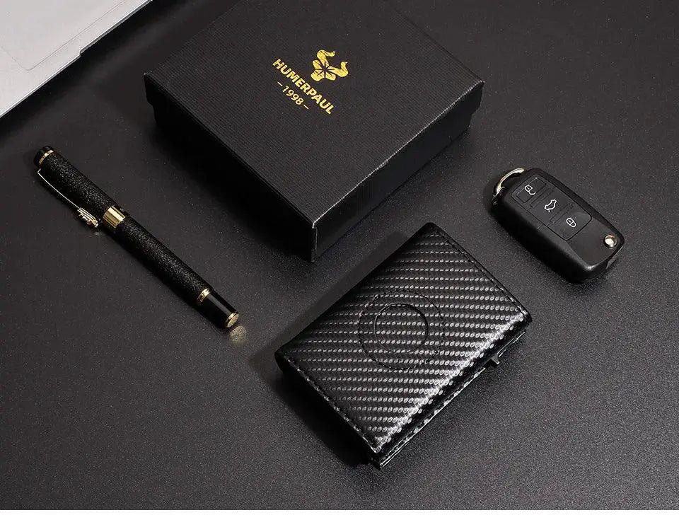 Secure AirTag Wallet for Men with Cards — product view 17