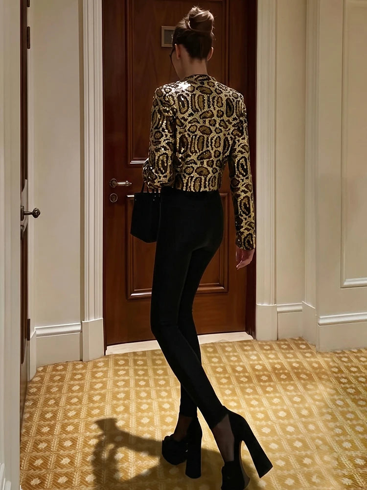 NIBBER Leopard Fashion Jacket