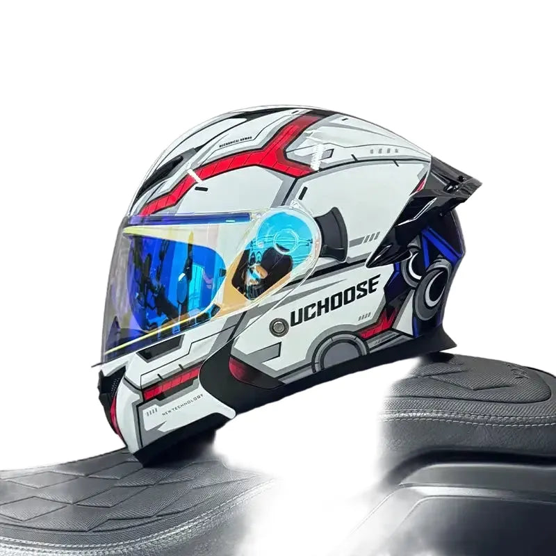 DOT Flip-Up Off-Road Motorcycle Helmet — product view 1