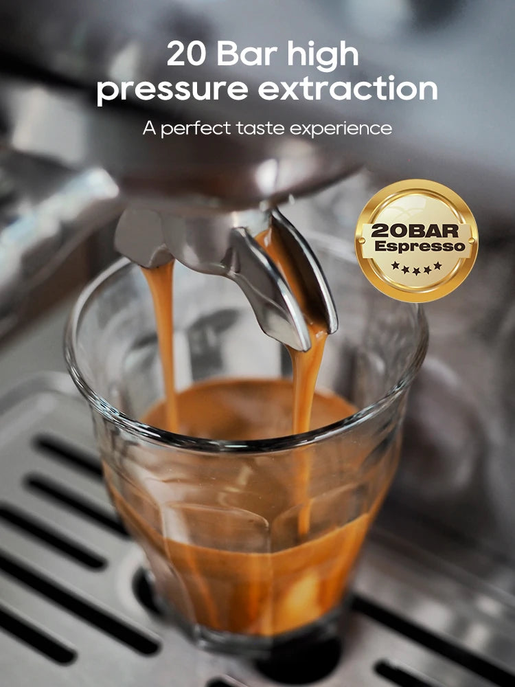HiBREW Semi Automatic Espresso Coffee Machine Temperature — product view 4