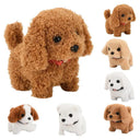 Lifelike Interactive Plush Robot Dog Adorable Companion Toy