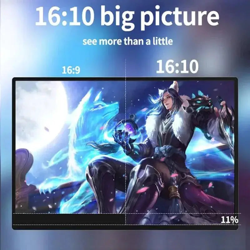 Bimawen Portable Gaming Monitor 144Hz Immersive Visuals