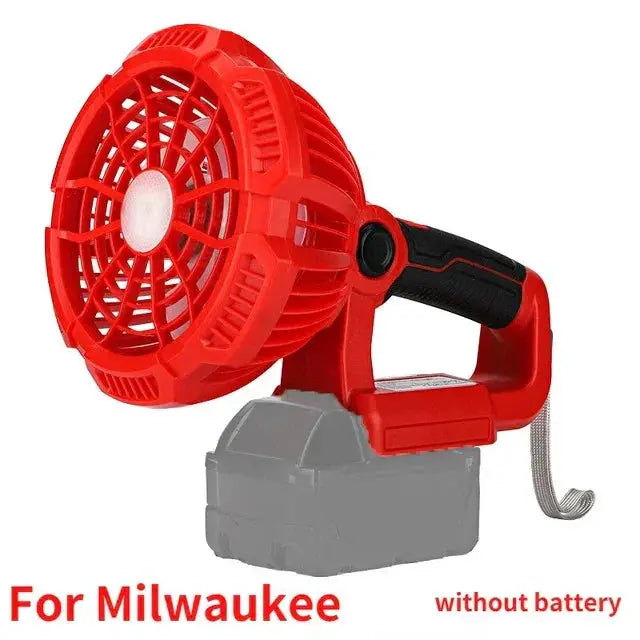 Cordless Jobsite Fan With LED Light Makita DeWalt Milwaukee