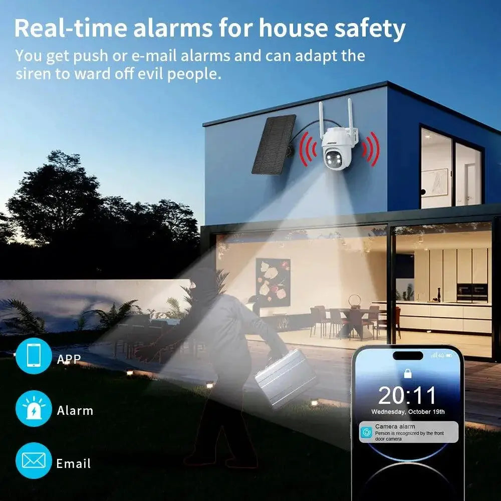 Solar Outdoor Security Camera Premium Surveillance System