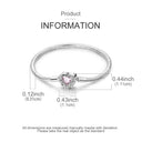 Bracelet Sterling Silver Snowflake Heart