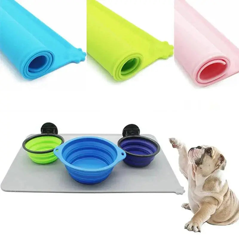 Silicone Waterproof Pet Mat Versatile Portable Durable