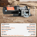 Electric Winch Steel Cable Remote