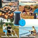 Folding Stool Outdoor Portable Chair Retractable Adjustable Bench