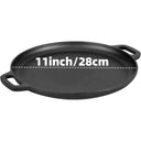 Cast Iron Skillet Set ( Inch) Pre-Seasoned, Heavy-Duty Pans for