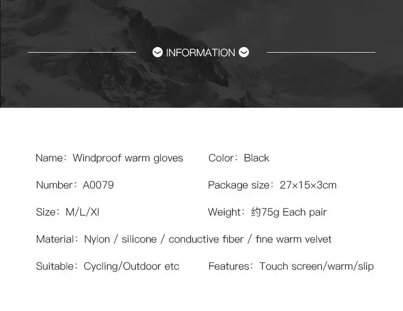 Warm Cycling Gloves for Winter Rides — product view 17