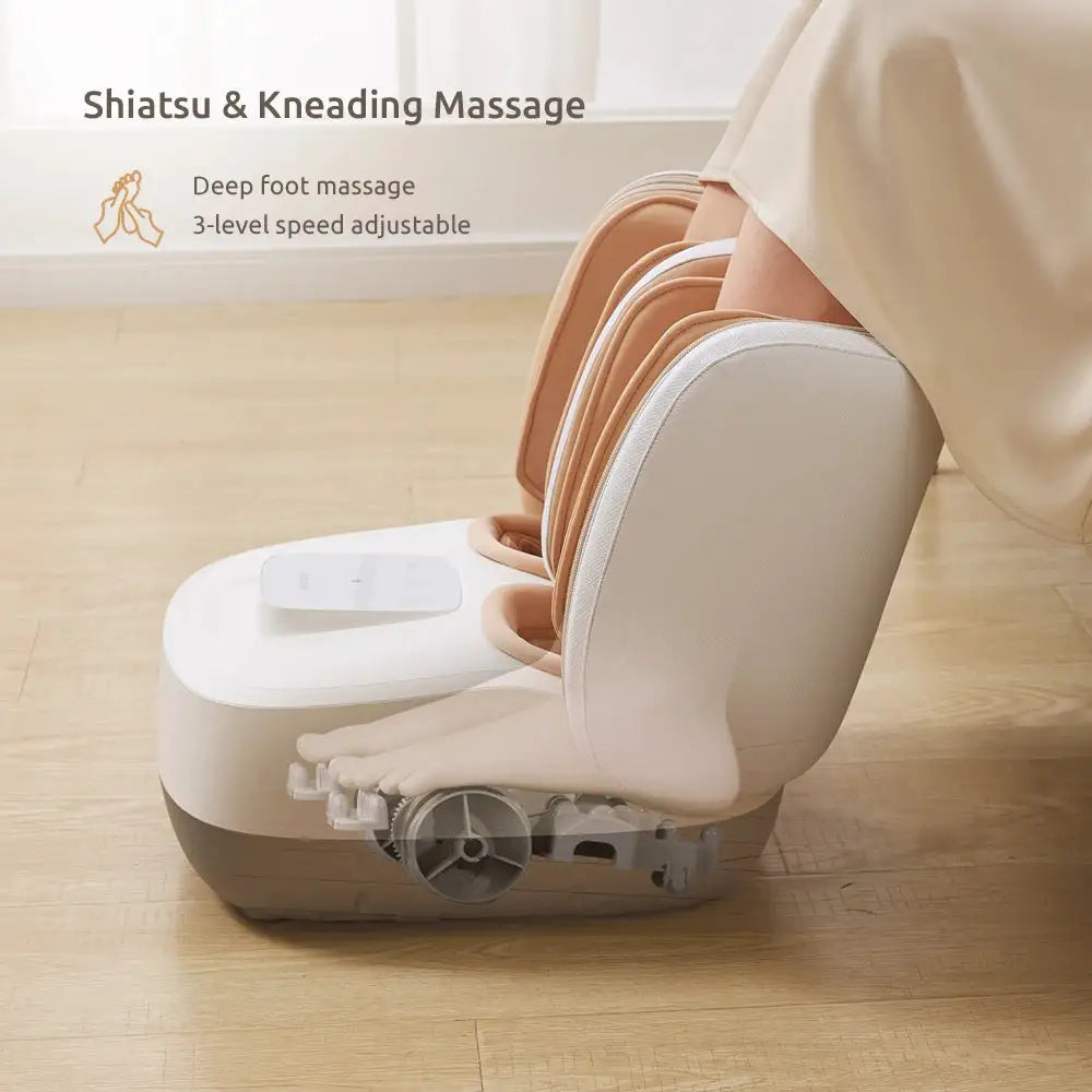 MARESE Electric Leg and Foot Massager Machine Calf Air Massage Kneading Shiatsu Roller Massage with Heating K12