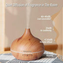 500ml Wood Grain Aromatherapy Diffuser With Remote Control