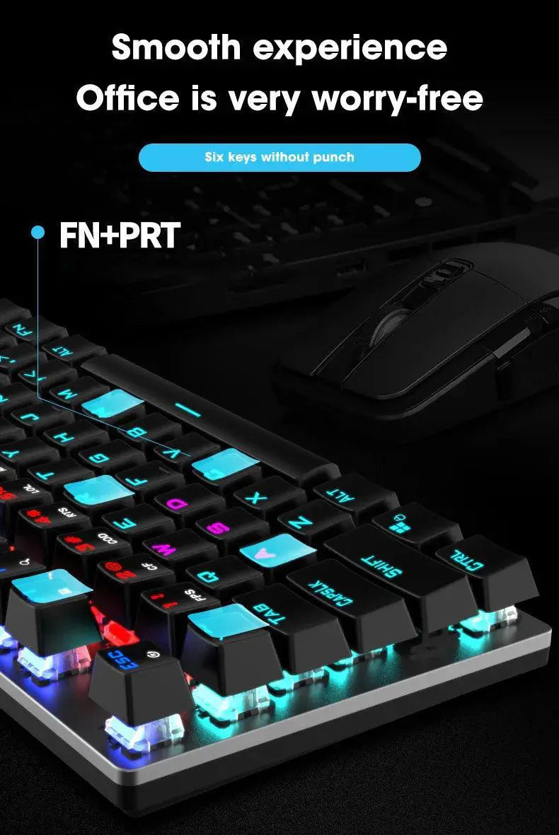 GK410 Mechanical Keyboard With Customizable RGB For Gaming