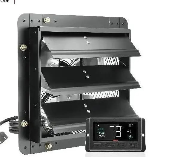 VEVOR Shutter Exhaust Fan 12 Inch Humidity Controller