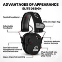 Tactical Electronic Shooting Earmuffs with 23dB Noise Reduction